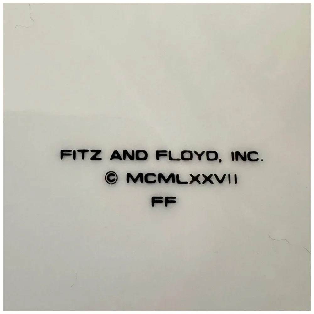 1977 Fitz and Floyd Birds of a Feather three plate set - Picture 7 of 7